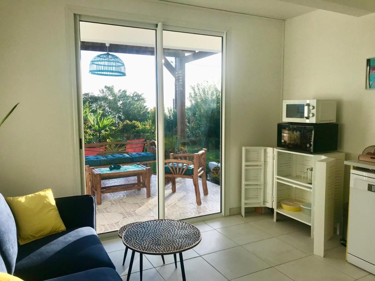 Appartement Prive Eco-Responsable, Vue Sur La Mer Des Caraibes Et Jardin Clos, Wifi, A 2Mn De La Plage Сен-Лу Екстериор снимка