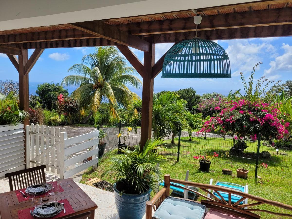 Appartement Prive Eco-Responsable, Vue Sur La Mer Des Caraibes Et Jardin Clos, Wifi, A 2Mn De La Plage Сен-Лу Екстериор снимка