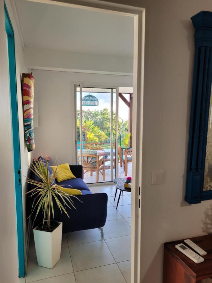 Appartement Prive Eco-Responsable, Vue Sur La Mer Des Caraibes Et Jardin Clos, Wifi, A 2Mn De La Plage Сен-Лу Екстериор снимка