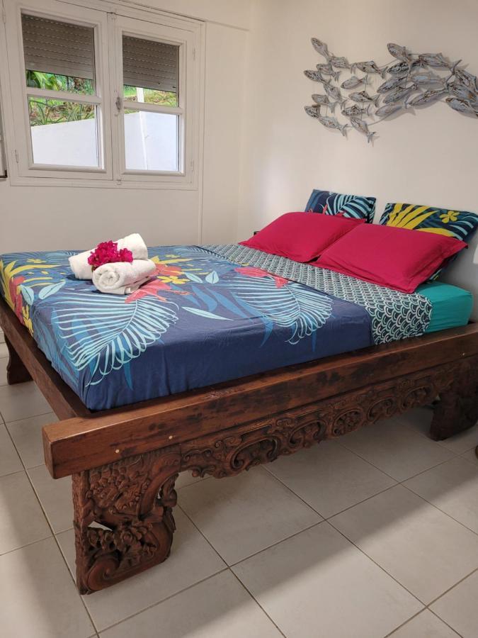 Appartement Prive Eco-Responsable, Vue Sur La Mer Des Caraibes Et Jardin Clos, Wifi, A 2Mn De La Plage Сен-Лу Екстериор снимка