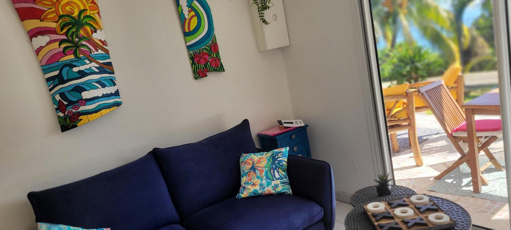 Appartement Prive Eco-Responsable, Vue Sur La Mer Des Caraibes Et Jardin Clos, Wifi, A 2Mn De La Plage Сен-Лу Екстериор снимка